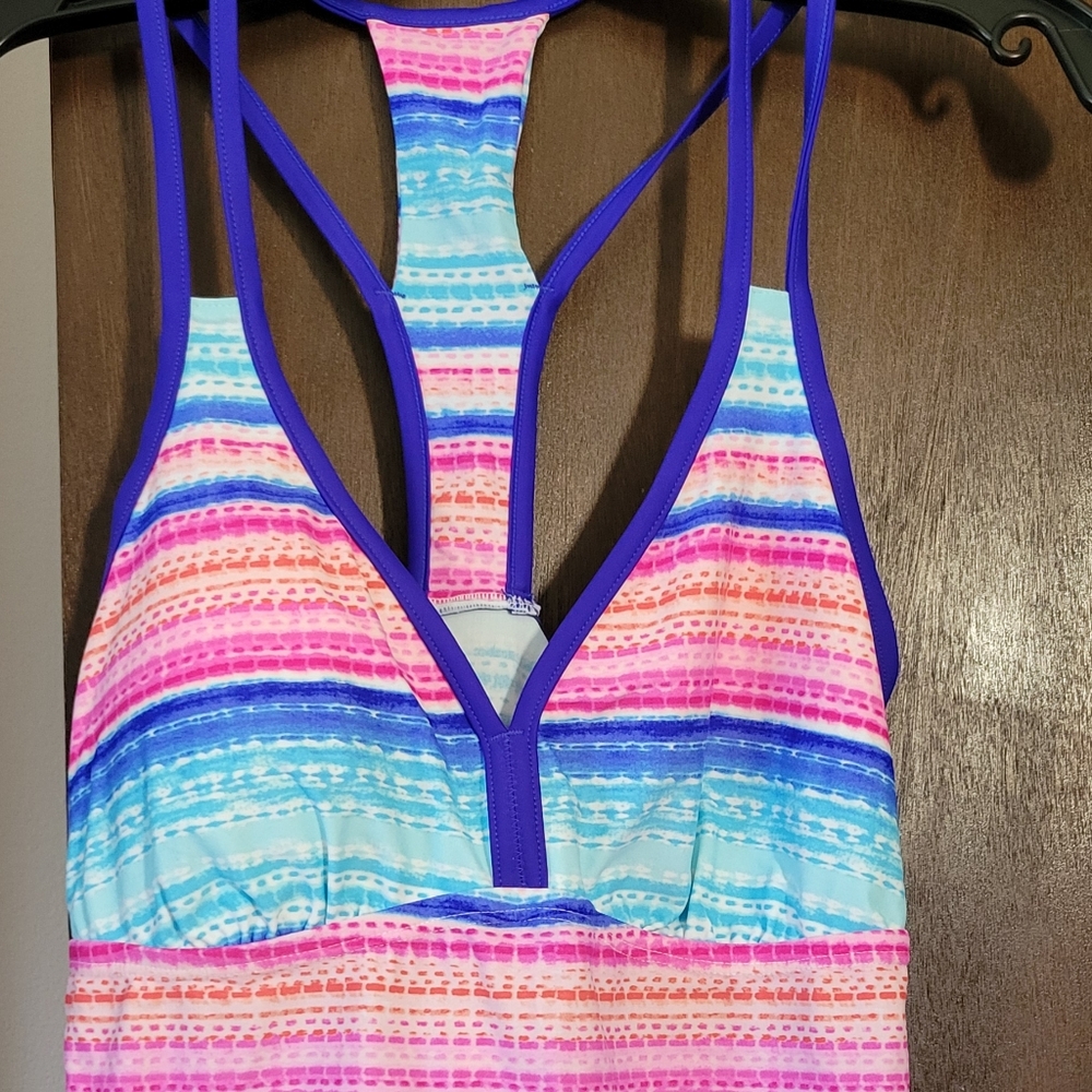 Colorful Striped Women's Swimsuit